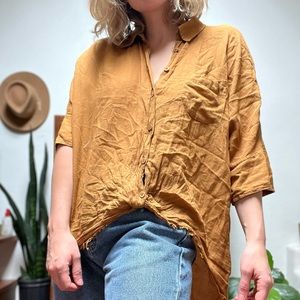 Free People Oversized Button up